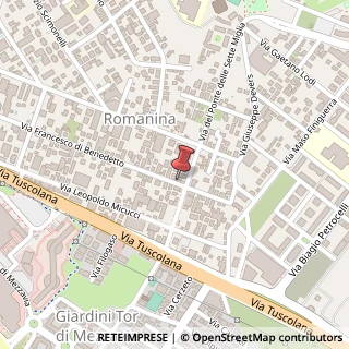 Mappa Via Francesco di Benedetto, 255/a, 00173 Roma, Roma (Lazio)