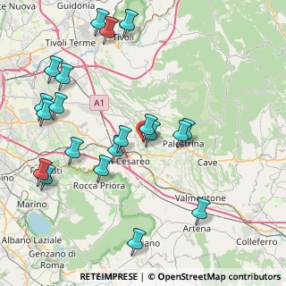 Mappa Via Antonio Fabrini, 00039 Zagarolo RM, Italia (9.9425)
