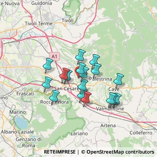 Mappa Via Antonio Fabrini, 00039 Zagarolo RM, Italia (5.88647)