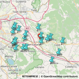 Mappa Via Antonio Fabrini, 00039 Zagarolo RM, Italia (9.097)
