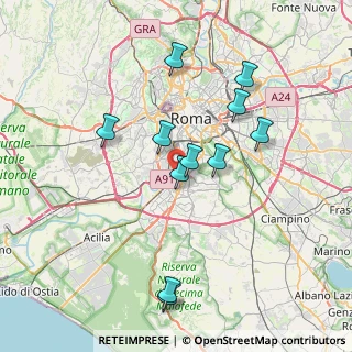 Mappa Viale Val Fiorita, 00144 Roma RM, Italia (7.57636)