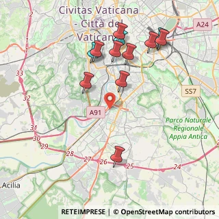 Mappa Viale Val Fiorita, 00144 Roma RM, Italia (4.47083)