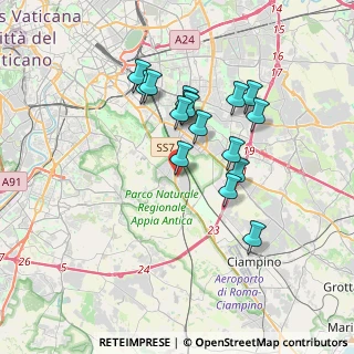 Mappa Via Lungro, 00178 Roma RM, Italia (3.2925)