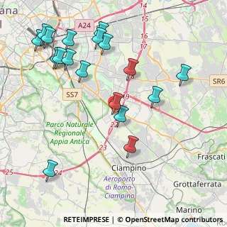 Mappa Via Capistrano, 00173 Roma RM, Italia (5.02389)