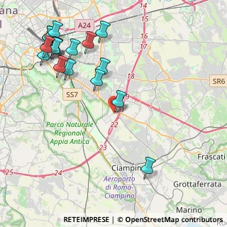 Mappa Via Ferruzzano, 00173 Roma RM, Italia (5.53706)