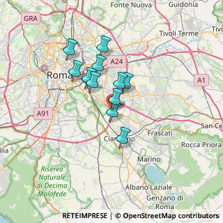 Mappa Via Ferruzzano, 00173 Roma RM, Italia (5.36091)