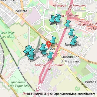 Mappa Via Capistrano, 00173 Roma RM, Italia (0.941)