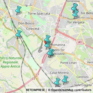 Mappa Via Capistrano, 00173 Roma RM, Italia (2.76273)