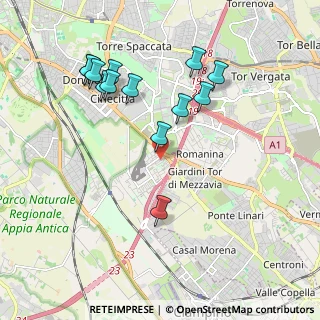 Mappa Via Ferruzzano, 00173 Roma RM, Italia (2.12538)