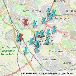 Mappa Via Ferruzzano, 00173 Roma RM, Italia (1.6985)