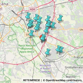 Mappa Via Girifalco, 00173 Roma RM, Italia (3.364)