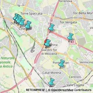 Mappa Via Domenico Baccarini, 00173 Roma RM, Italia (2.66357)