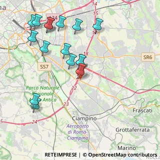 Mappa Via Domenico Baccarini, 00173 Roma RM, Italia (4.83688)