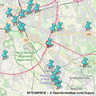 Mappa Via Domenico Baccarini, 00173 Roma RM, Italia (6.542)