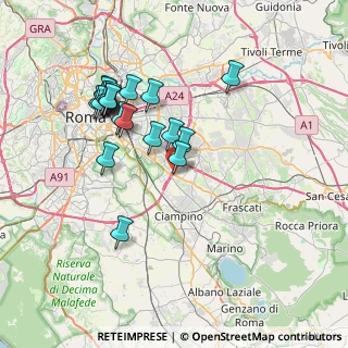 Mappa Via Domenico Baccarini, 00173 Roma RM, Italia (7.587)