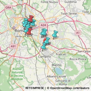 Mappa Via Gabriele Napodano, 00173 Roma RM, Italia (7.28571)