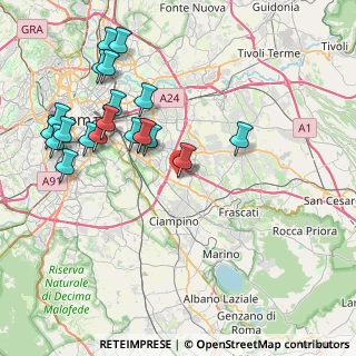 Mappa Via Gabriele Napodano, 00173 Roma RM, Italia (9.301)