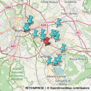 Mappa Via Gabriele Napodano, 00173 Roma RM, Italia (6.24647)