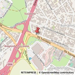 Mappa Via Tuscolana, 1171b, 00173 Roma, Roma (Lazio)