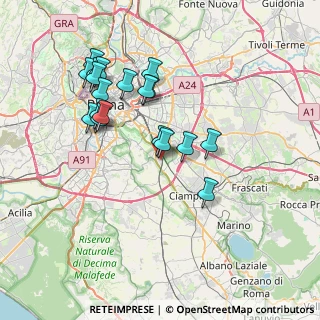 Mappa Via Polia, 00175 Roma RM, Italia (7.56895)
