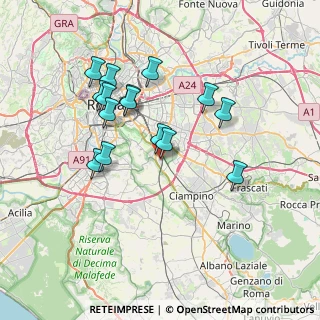 Mappa Via Polia, 00178 Roma RM, Italia (7.09333)