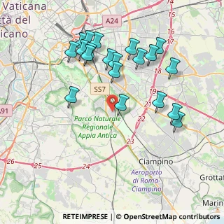Mappa Via Polia, 00175 Roma RM, Italia (4.246)