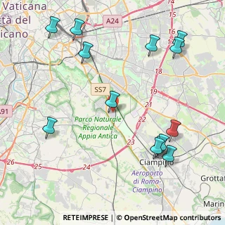 Mappa Via Polia, 00175 Roma RM, Italia (5.45077)