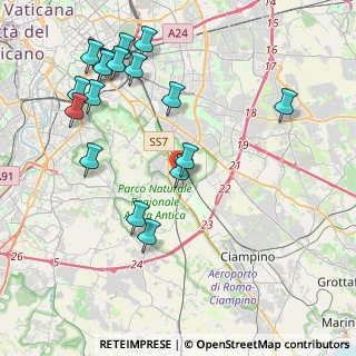 Mappa Via Polia, 00175 Roma RM, Italia (4.95765)