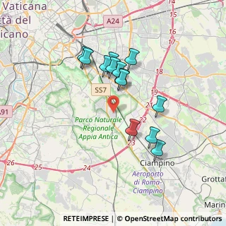 Mappa Via Polia, 00175 Roma RM, Italia (3.25154)