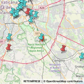 Mappa Via Polia, 00175 Roma RM, Italia (7.3115)