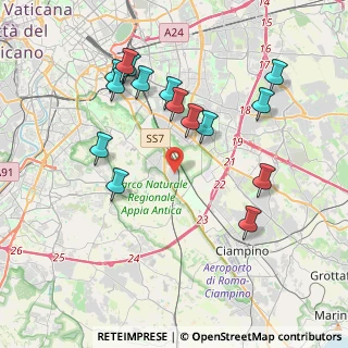 Mappa Via Polia, 00175 Roma RM, Italia (4.31533)