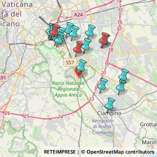 Mappa Via Polia, 00175 Roma RM, Italia (4.4035)