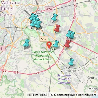 Mappa Via Polia, 00175 Roma RM, Italia (4.34125)