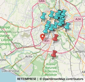 Mappa Via Fulda, 00148 Roma RM, Italia (8.0065)