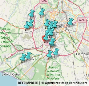 Mappa Via Fulda, 00148 Roma RM, Italia (6.10889)