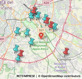 Mappa Via Lucio Volumnio, 00178 Roma RM, Italia (4.36625)