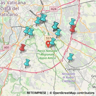 Mappa Via Lucio Volumnio, 00178 Roma RM, Italia (4.166)