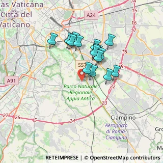 Mappa Via Lucio Volumnio, 00178 Roma RM, Italia (3.03563)