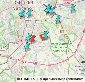 Mappa Via Pomarico, 00178 Roma RM, Italia (4.38455)