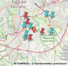 Mappa Via Pomarico, 00178 Roma RM, Italia (3.12273)