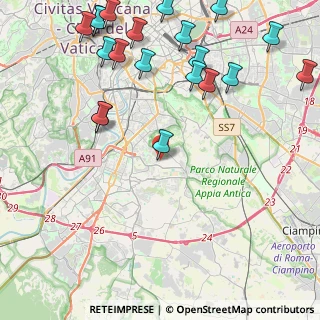 Mappa Via Pomarico, 00178 Roma RM, Italia (6.089)