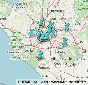 Mappa Via Pomarico, 00178 Roma RM, Italia (8.96385)