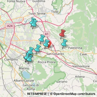 Mappa Via Ticino, 00030 San Cesareo RM, Italia (7.13909)