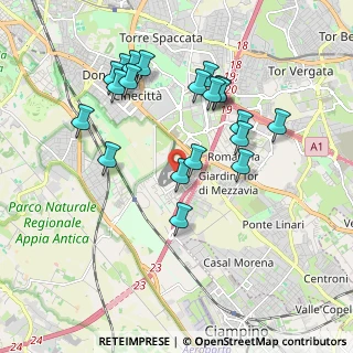 Mappa Via Casale Ferranti, 00173 Roma RM, Italia (1.991)
