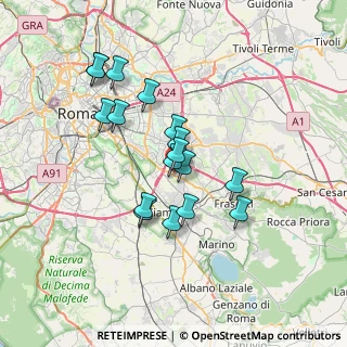 Mappa Via Tuscolana, 00173 Roma RM, Italia (6.32)
