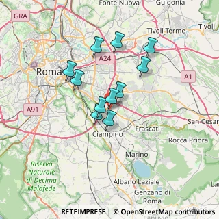 Mappa Via Tuscolana, 00173 Roma RM, Italia (5.68545)