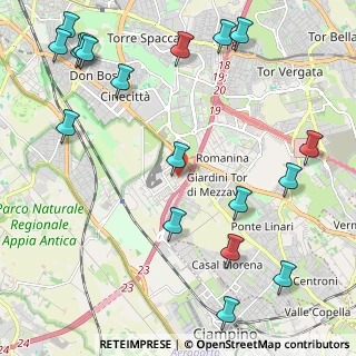 Mappa Via Sant'Agata di Esaro, 00173 Roma RM, Italia (3.10167)