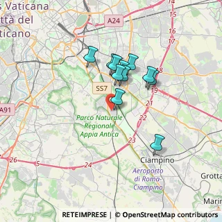 Mappa Via Appia Nuova, 00178 Roma RM, Italia (2.87545)
