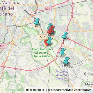 Mappa Via Appia Nuova, 00178 Roma RM, Italia (3.07727)