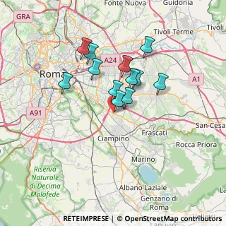 Mappa Via Cerzeto, 00173 Roma RM, Italia (5.82917)